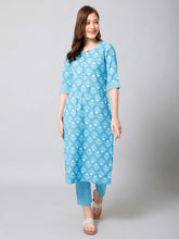 Printed Cotton Kurta Set